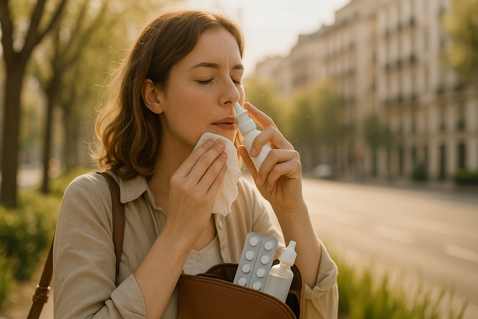 Alergia al polen en Madrid: productos de farmacia imprescindibles para la primavera