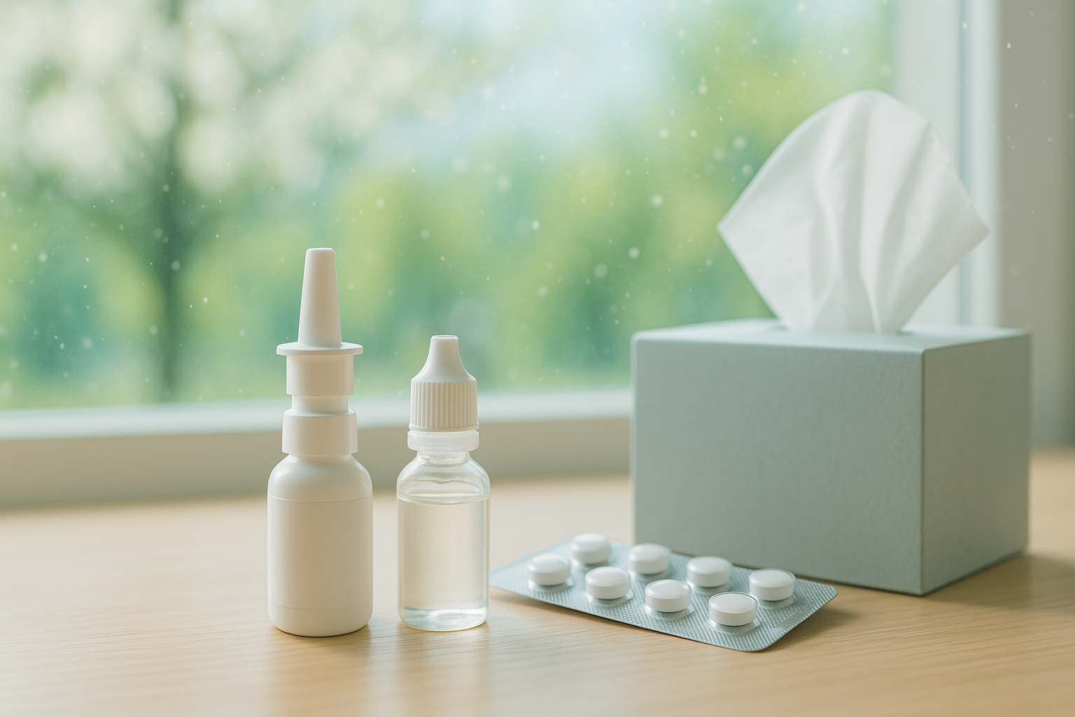 Productos de farmacia para alergias estacionales en mayo: guía rápida de antihistamínicos, colirios y sprays nasales