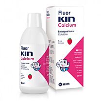 Fluor kin calcio enjuague bucal - (fresa 500 ml)