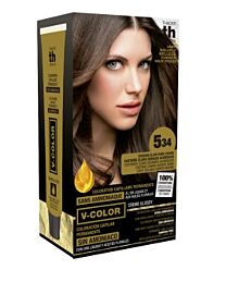 TH pharma tinte v-color, n 5 (34), castaño claro dorado acobrado