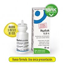 Hyabak 0.15% - solucion hidratante lentes de contacto (10 ml)