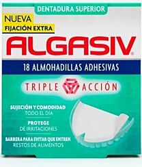 Algasiv - almohadillas adhesivas protesis (18 u superior)