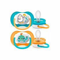 Avent chupete ultra air animals, 6-18 meses, 2 unidades