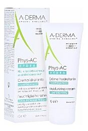 A-derma phys-ac hydra, crema hidratante compensadora, 40 ml