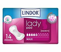 Compresas Lindor lady normal, 14 unidades