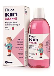 Fluor kin infantil enjuague bucal - (fresa 500 ml)