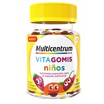 Multicentrum vitagomis niños, 30 caramelos de goma