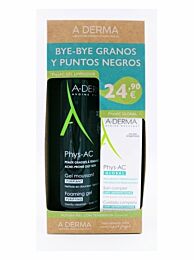 A-derma Phys-AC, gel limpiador + physAC crema anti-imperfecciones