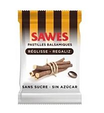 Caramelos Sawes regaliz, sin azúcar (50g)