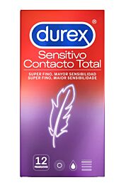 Durex sensitivo contacto total - preservativos (12 u)