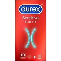 Durex sensitivo slim fit, 10 preservativos