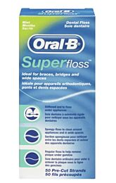 Oral-b superfloss, hilo dental encerado (50 usos)