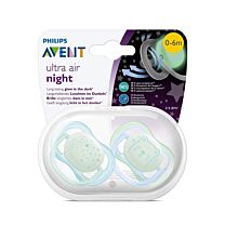 Avent chupete ultra air night, 0-6 meses